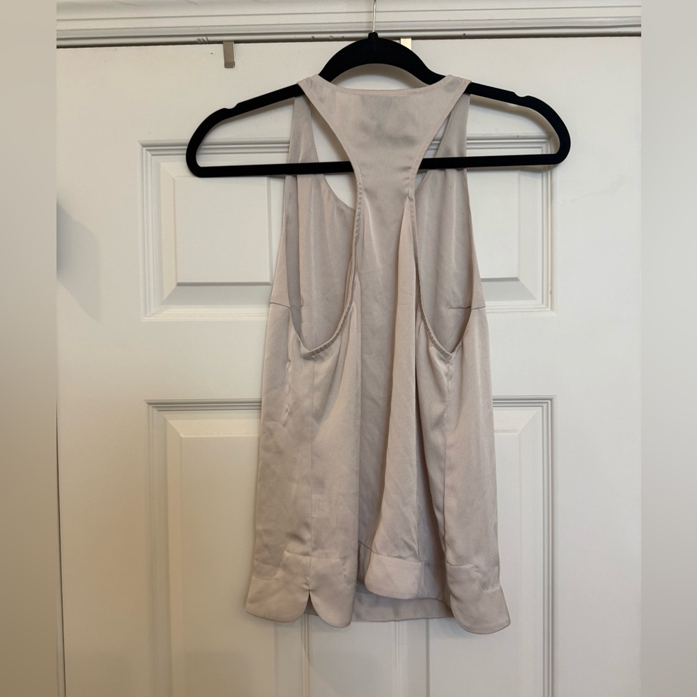 BONDI BORN Eden Tank Racerback Sleeveless Blouse in Cream Beige size Small - Picture 4 of 7